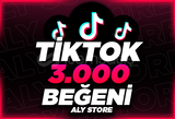 TikTok 3.000 Beğeni - AlyStore Güvencesile..