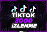 ⭐Tiktok +3.000 İzlenme⭐