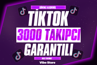 ⭐️☘️Tiktok 3000 Takipçi❤️Garanti & Sorunsuz❤️