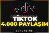 ⭐| TİKTOK +4.000 Paylaşım | ⭐