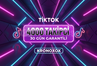 TİKTOK 4000 TAKİPCİ 30 GÜN GARANTİLİ