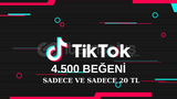 Tiktok 4.500 Beğeni