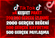 ⚡ TikTok 4X Keşfet Paketi