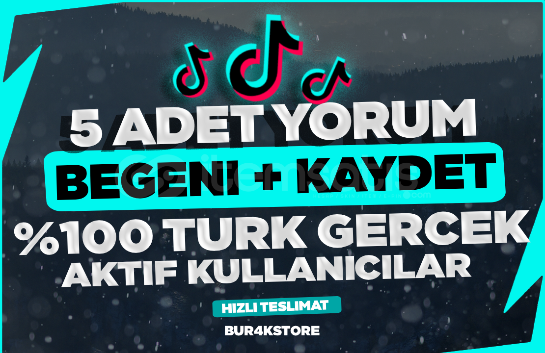⚡Tiktok⚡5 adet yorum+beğeni+kaydet %100 türk  ⚡Tiktok⚡5 adet yorum+beğeni+kaydet %100 türk