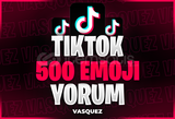 ⭐TİKTOK 500 EMOJİ YORUM⭐