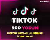 ⭐TİKTOK 500 GERÇEK YORUM | GARANTİLİ⭐