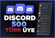 ⭐Discord 500 Offline Türk Üye⭐