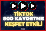 ⭐Tiktok +500 Kaydetme⭐