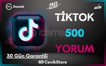 ⭐ TikTok 500 Özel Global Yorum [Garanti]⭐