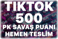 TikTok 500 PK Savaş Puanı - Keşfet Etkili