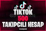 ⭐TİKTOK 500 TAKİPÇİLİ HESAP [Mail Teslim]⭐