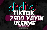 ✨ | TikTok 2500 YAYIN İZLENME | KEŞFET ETKİLİ✨