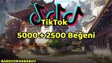 TikTok 5000 + 2500 Beğeni