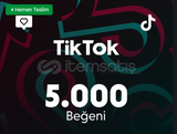 TİKTOK 5.000 BEĞENİ ANINDA TESLİM!!!