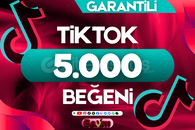 TİKTOK 5.000 BEĞENİ / ÖMÜR BOYU GARANTİLİ