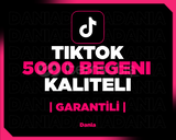 TikTok 5000 Gerçek Beğeni | Garantili