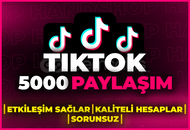 ⭐[GARANTİLİ] TİKTOK 5000 GERÇEK PAYLAŞIM⭐