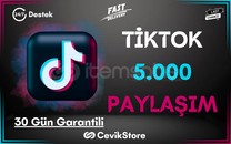 ⭐️TikTok 5.000 Global Paylaşım [Garanti]⭐️