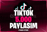 ⭐Tiktok 5000 Paylaşım