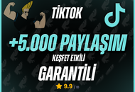 ⚡️Tiktok 5000 Paylaşım Garanti / Sorunsuz