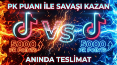 TikTok 5000 PK PUANI | ANINDA TESLİMAT