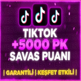 Tiktok 5000 PK savaş puanı 