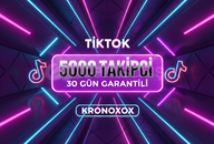 TİKTOK 5000 TAKİPCİ 30 GÜN GARANTİLİ