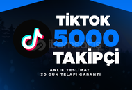 TİKTOK | 5000 TAKİPÇİ | HIZLI | GARANTİLİ