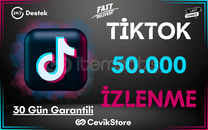 ⭐TikTok 50.000 Global İzlenme [Garanti]⭐