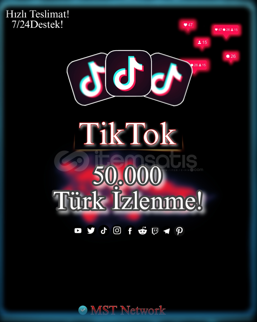 TikTok 50.000 İzlenme!  TikTok 50.000 İzlenme!