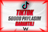 TIKTOK 50000 PAYLAŞIM GARANTİLİ KALİTELİ