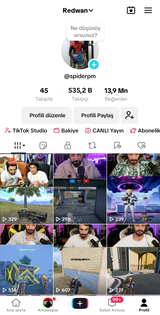 Tiktok 535k Takipçili hesap efsane
