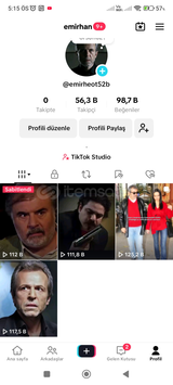 TİKTOK 56,3,K HESAP + 98 k beğeni 