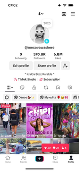 TikTok 570K+ HESAP TEMİZ