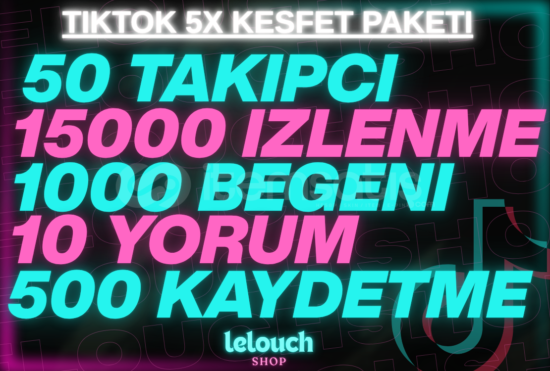 TİKTOK 5X KEŞFET PAKETİ | JET HIZINDA TİKTOK 5X KEŞFET PAKETİ | JET HIZINDA