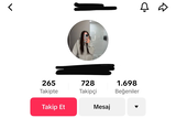 Tiktok 700 Takipçi Fırsat Hesabı 