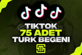 ✨TikTok 75 Adet Türk Beğeni!