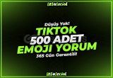 ⭐TikTok 500 Adet Emoji Yorum