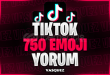 ⭐TİKTOK 750 EMOJİ YORUM⭐