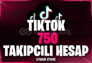 ⭐TİKTOK 750 TAKİPÇİLİ HESAP [Mail Teslim]
