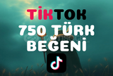 Tiktok 750 Türk Beğeni (Garantili)