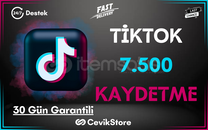 ⭐️TikTok 7.500 Global Kaydetme [Garanti]⭐️