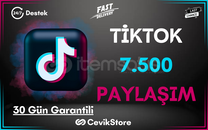 ⭐️TikTok 7.500 Global Paylaşım [Garanti]⭐️