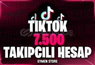 ⭐TİKTOK 7500 TAKİPÇİLİ HESAP [Mail Teslim]