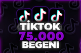 ⭐️Tiktok 75.000 Beğeni⭐️Sorunsuz⭐️