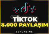 ⭐| TİKTOK +8.000 Paylaşım | ⭐