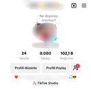 TikTok 8000 takipçili hesap - organik