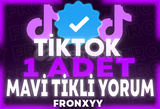 ⭐[KALİTELİ] Tiktok Mavi Tikli Random Yorum