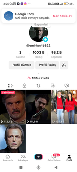 TİKTOK 100 K TAKİPÇİ 97K BEĞENİ 
