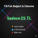 ???? TikTok Beğeni + İzlenme Paketi | 25 TL | Anın